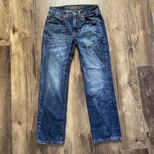 AMERICAN EAGLE Slim Straight Jeans Size 26X28 Dark Wash